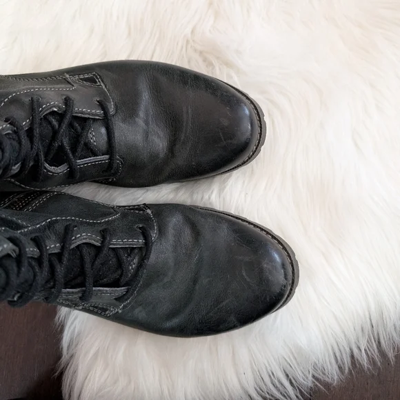 ARIAT Iona Lace Up Boots Zippered Tall Knee High Lug Sole Riding Equestrian 8 - Picture 7 of 9